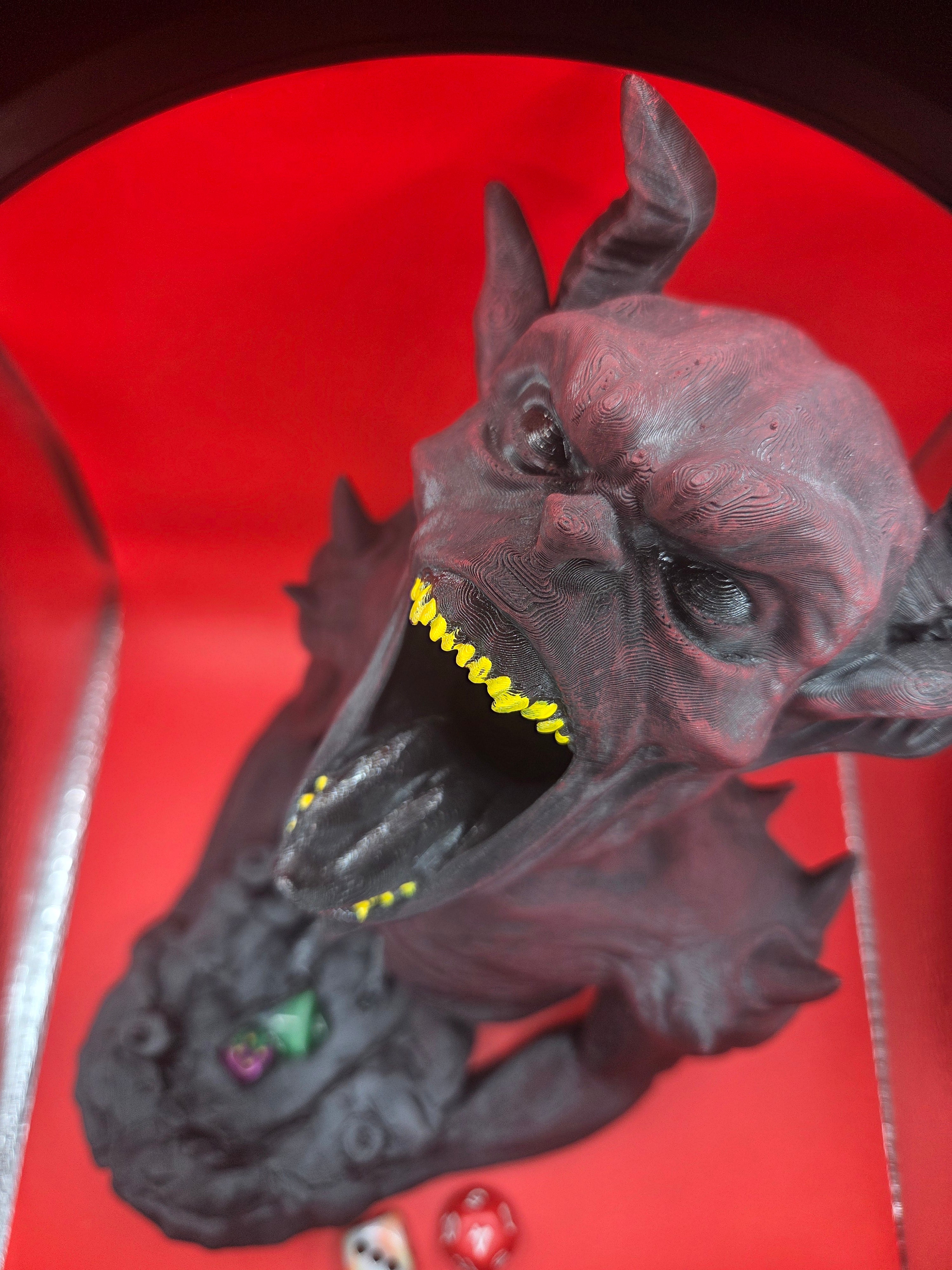 The Hungering Imp Dice Tower - 3d Printed - Hand Painted
