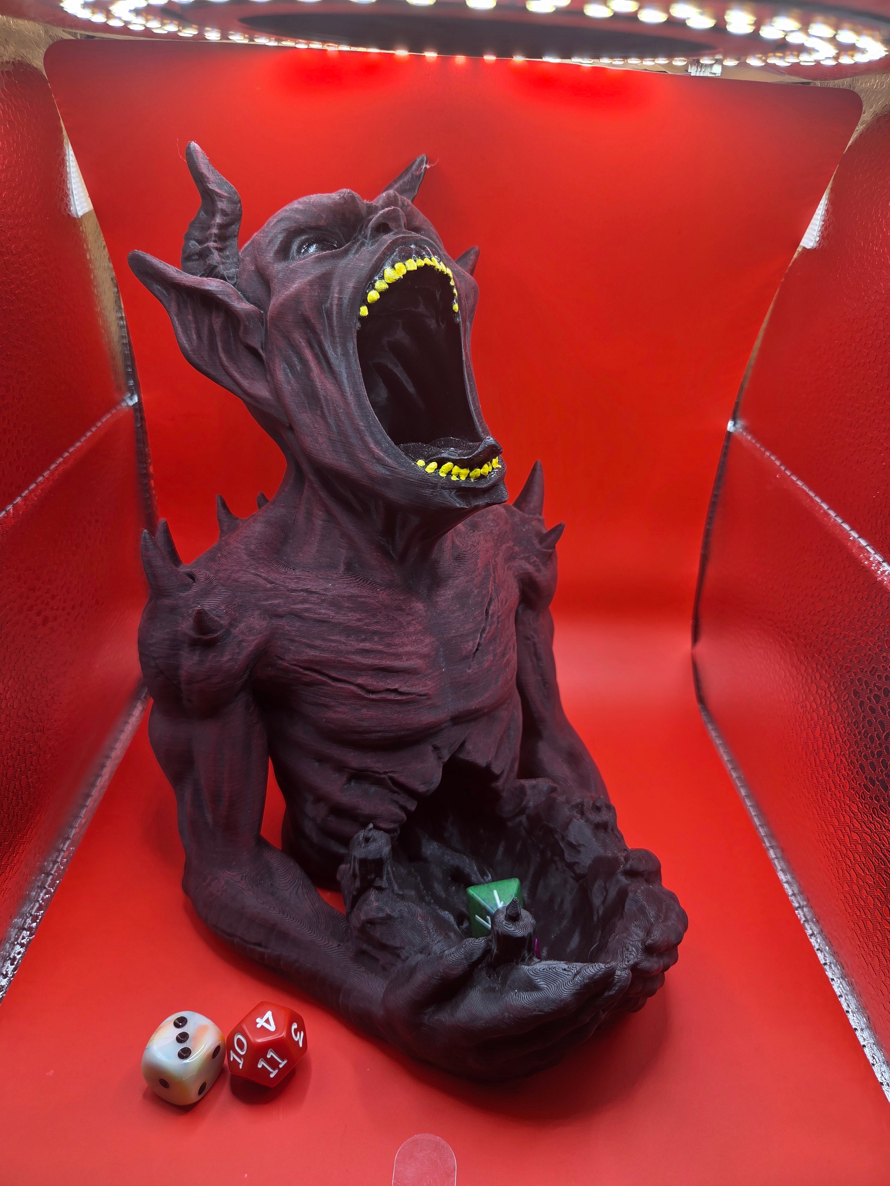 The Hungering Imp Dice Tower - 3d Printed - Hand Painted