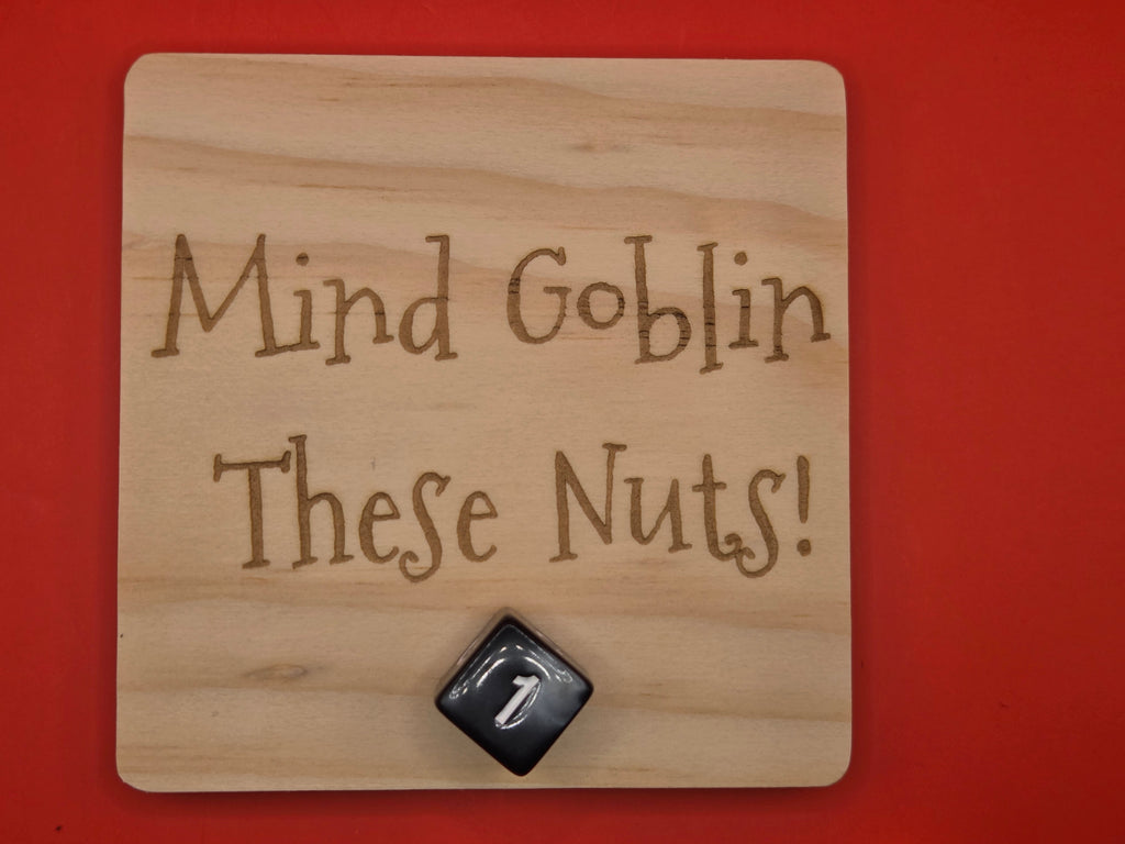 Mind Goblin Coaster set - 4pc - Wooden Coasters