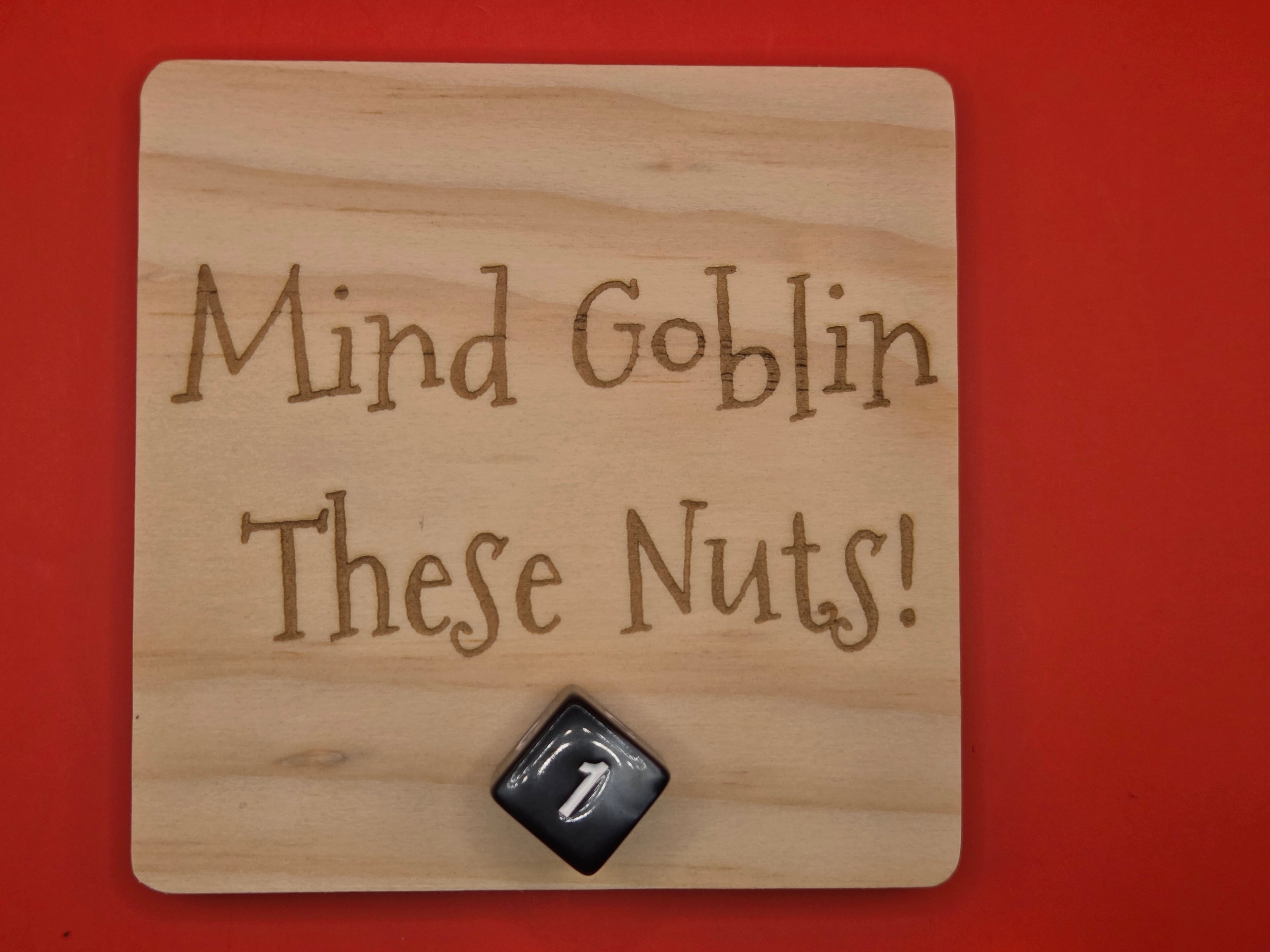 Mind Goblin Coaster set - 4pc - Wooden Coasters
