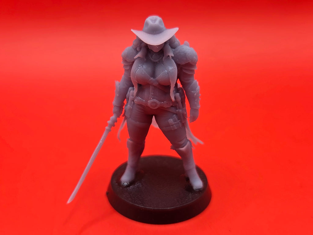 Jolene the Bounty Hunter - 32mm - Human - Resin - Unpainted