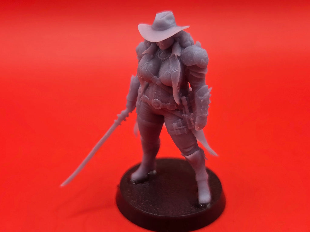 Jolene the Bounty Hunter - 32mm - Human - Resin - Unpainted