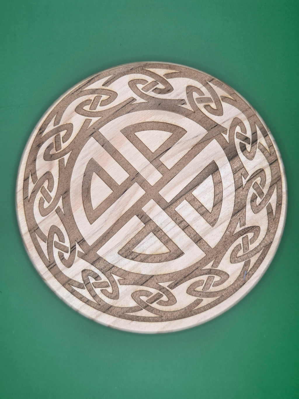 Celtic Shield Knot Coaster Set - 4pc - Wood Engraved
