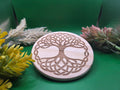 Celtic Tree of Life Coaster Set - 4pc - Wood Engraved