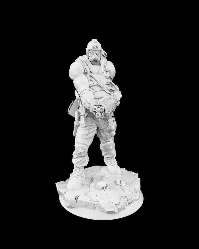 ASSAULT TROOPER - Gunner - Science Fiction - 32mm - Unpainted