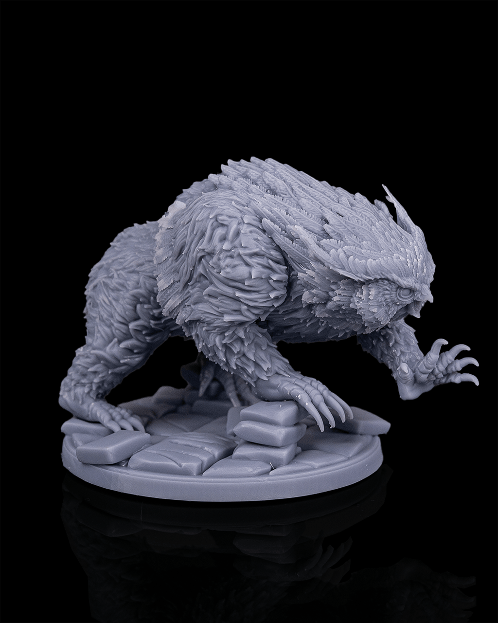 Avian Ogre - Owl Bear - 32mm - Resin - Unpainted