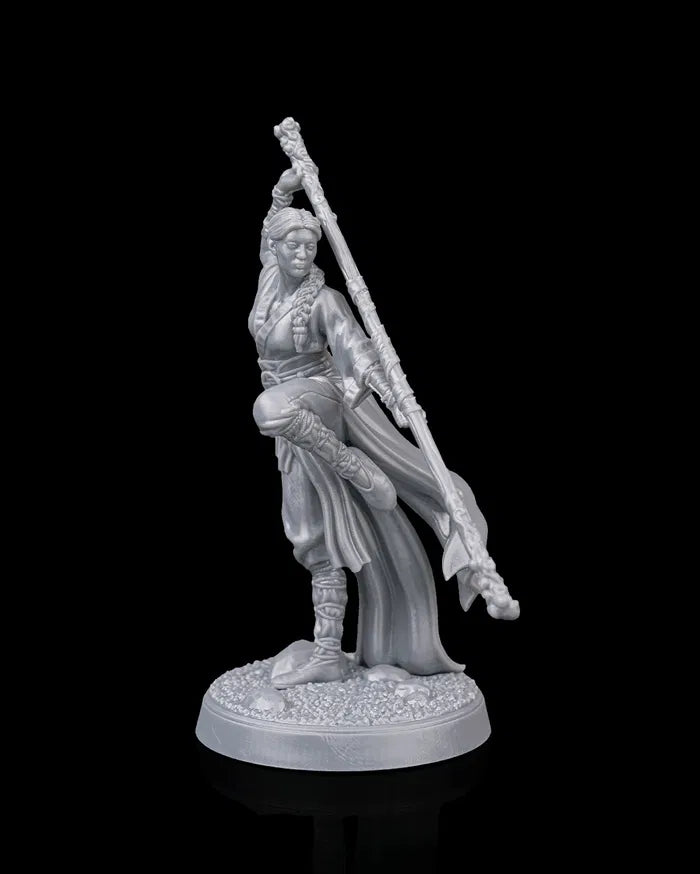 Ayumi, The Enlightened Guide - Human Monk Female 32mm Unpainted