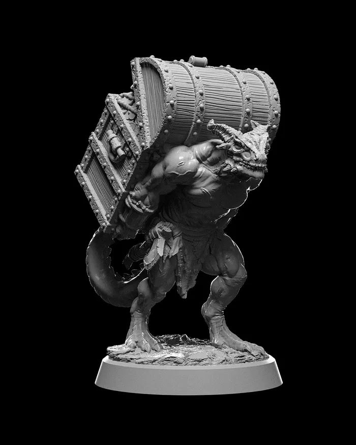 Dragonfolk Carrier - Dragon - 32mm - Unpainted
