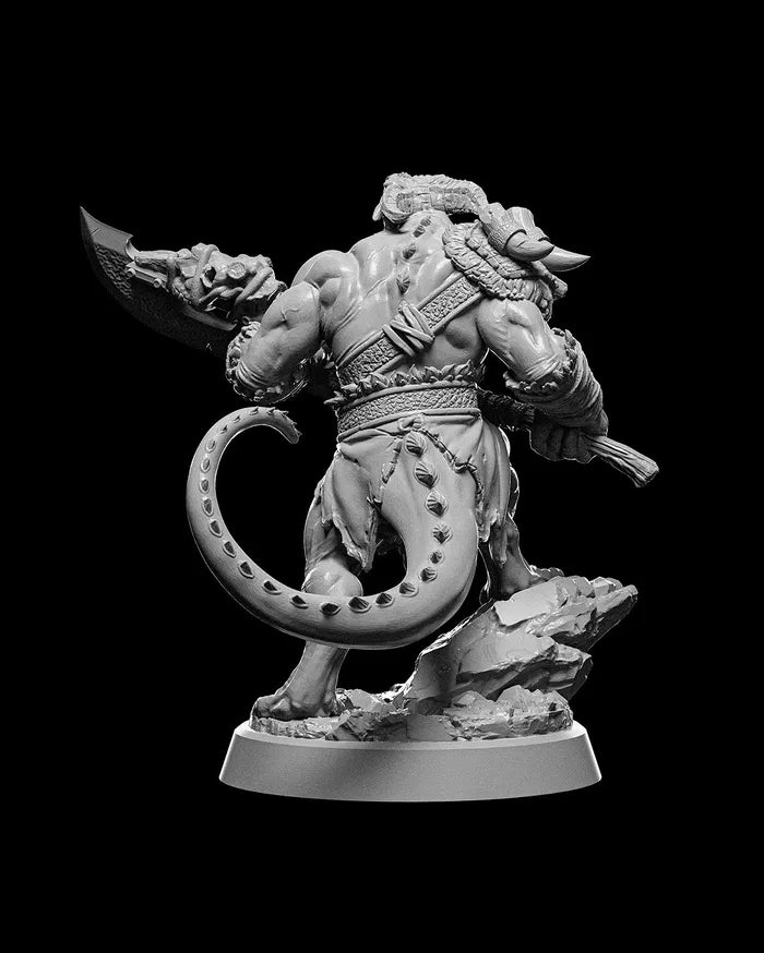 Dragonfolk Warrior - Dragon - 32mm - Unpainted