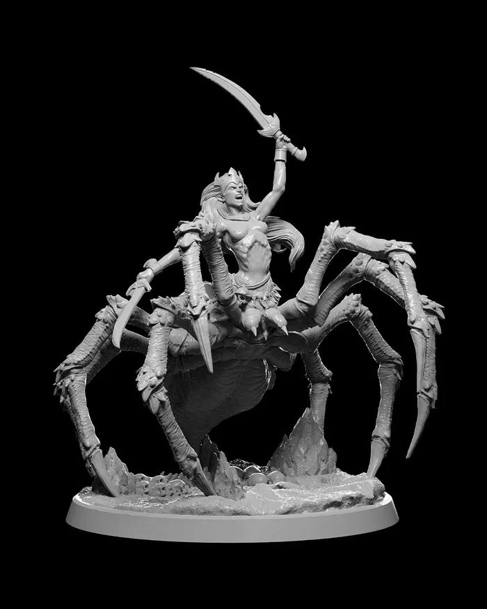 Drice Yelenna - Drider - Spider - Darkelf - 32mm - Resin - Unpainted