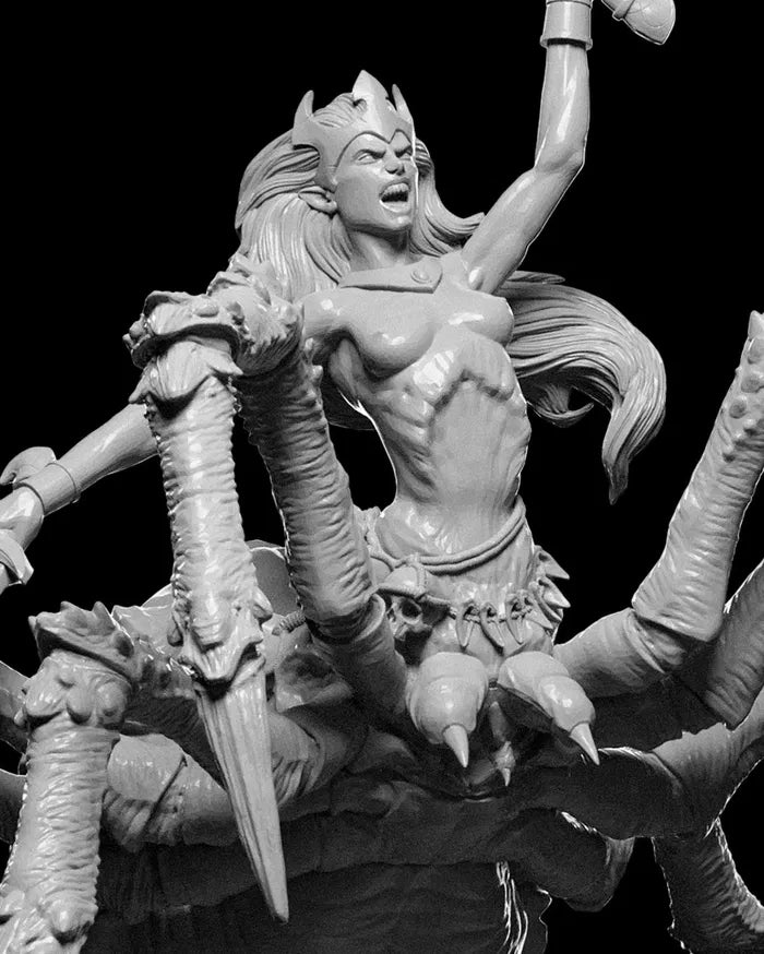 Drice Yelenna - Drider - Spider - Darkelf - 32mm - Resin - Unpainted