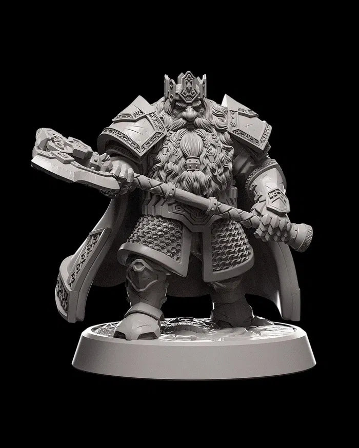 Dwarven King - 32mm - Resin - Unpainted