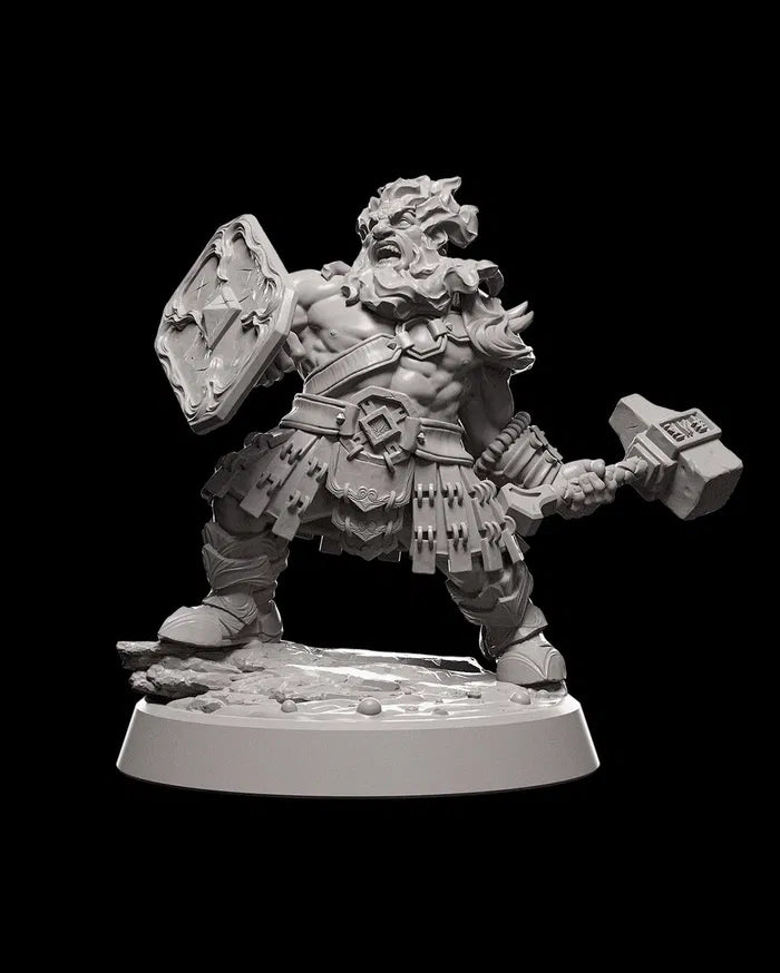 Fire Soldier Male - 32mm - Resin - Unpainted