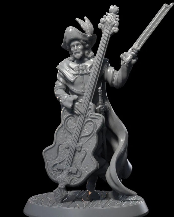 Giovanni - Pirate Bard - 32mm - Resin - Unpainted