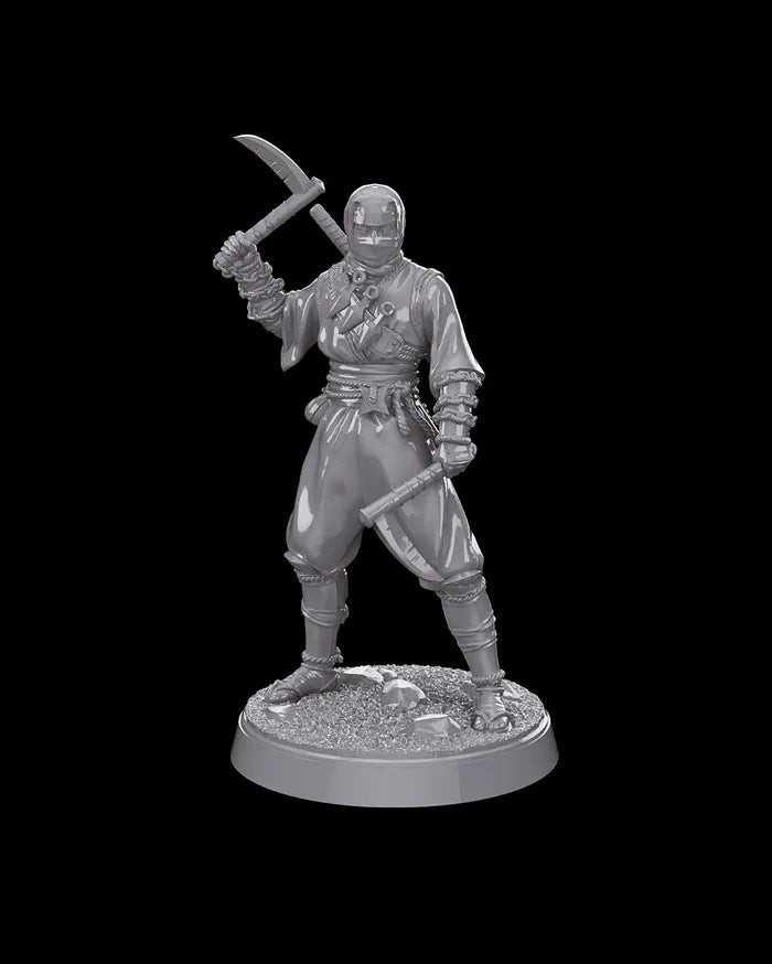 Kai, The Subtle Shadow - Human Ninja 32mm Unpainted