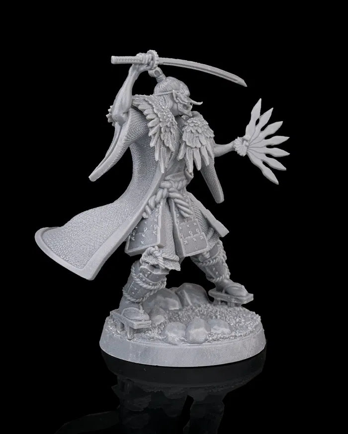 Karasu Tengu, Keeper of the Mountains - Human - 32mm - Unpainted