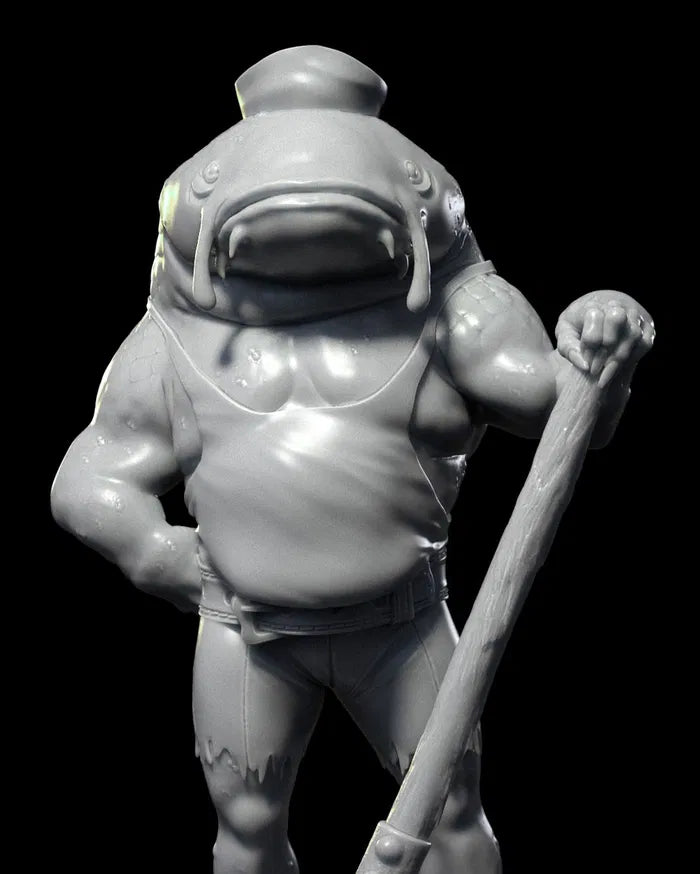 Kuo-toa, Catfish Pirate - 32mm - Resin - Unpainted