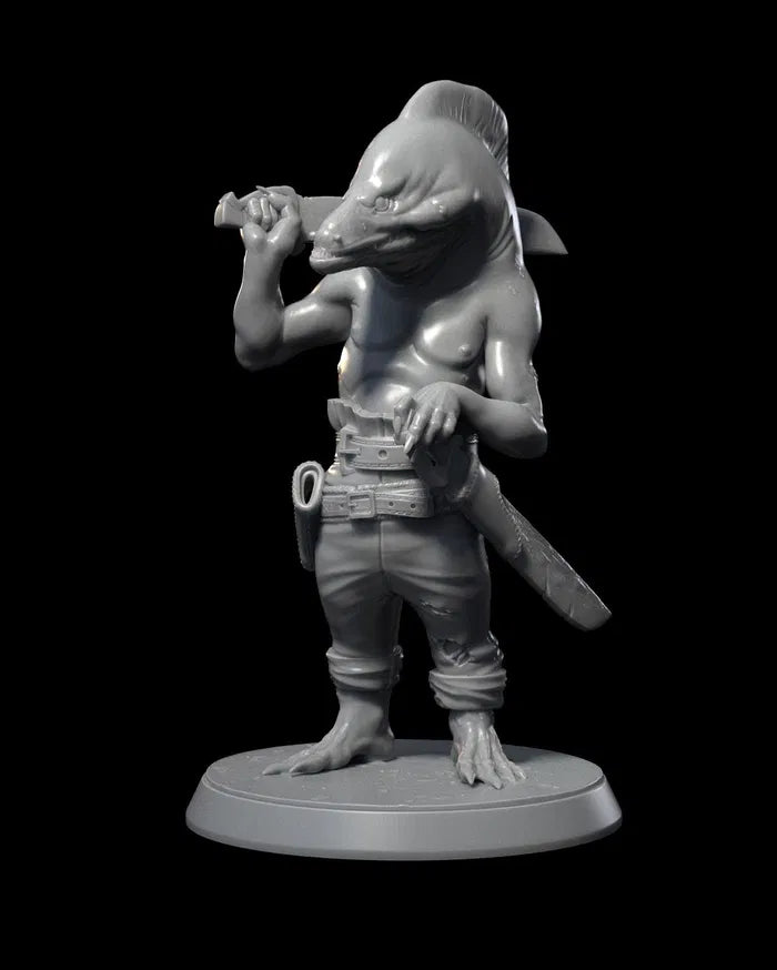 Kuo-toa - Pirate - Fishman - 32mm - Unpainted