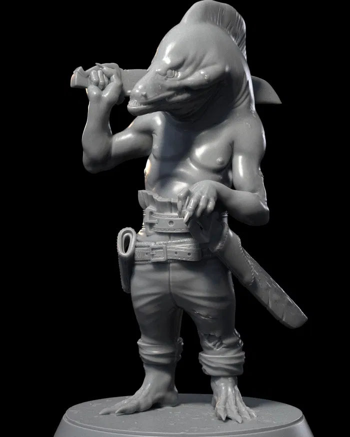 Kuo-toa - Pirate - Fishman - 32mm - Unpainted