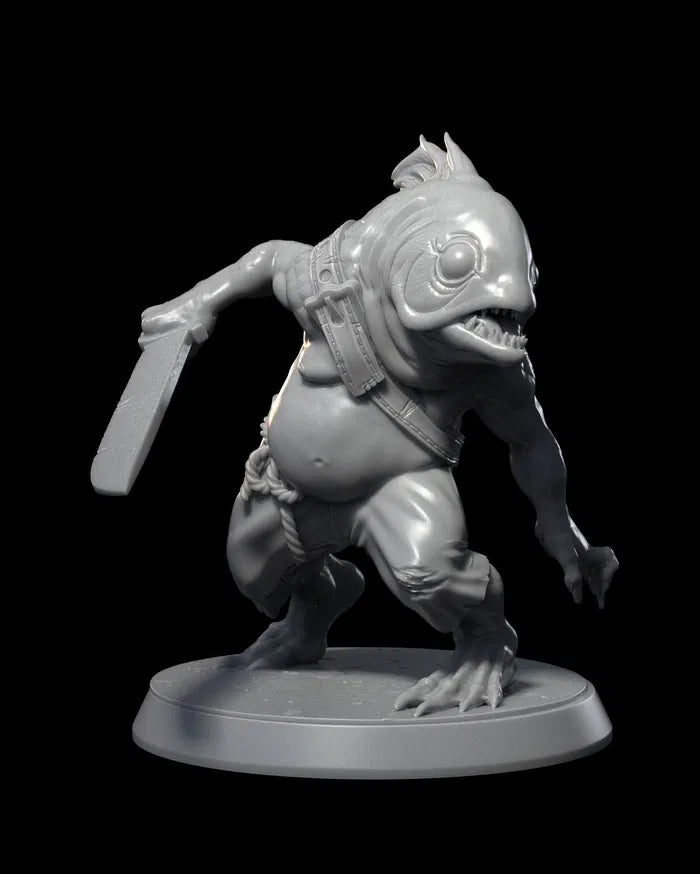 Kuo-toa , Chunky Pirate - 32mm - Resin - Unpainted