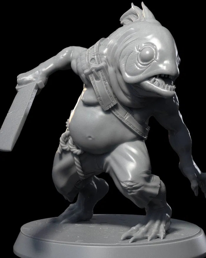Kuo-toa , Chunky Pirate - 32mm - Resin - Unpainted