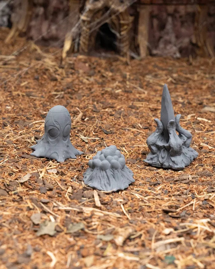 Under Dark Prop Set - Terrain - 10 pc - 32mm - Resin - Unpainted