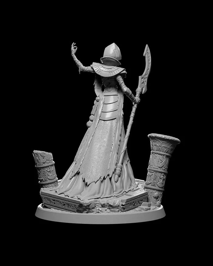 Pharaoh Lich 32mm - 3D Printed Resin - Unpainted