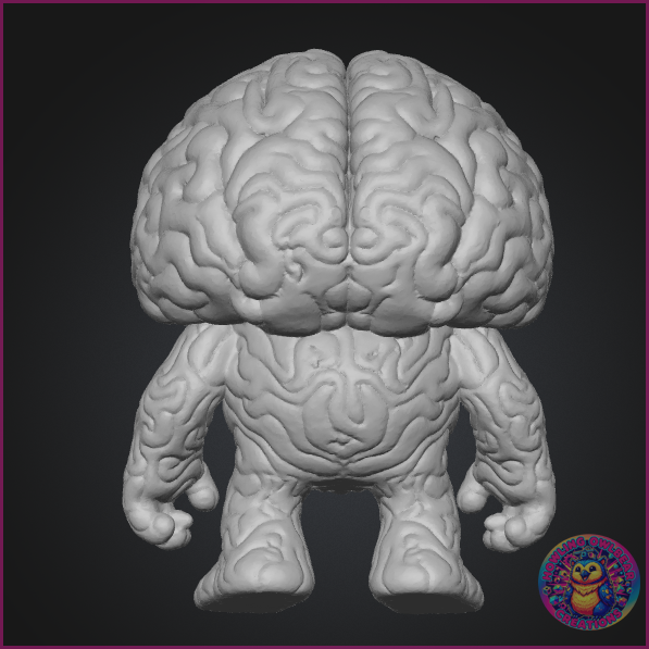 Pinky the Brain - 50 mm - 3d Printed. Unpainted. Original Design!