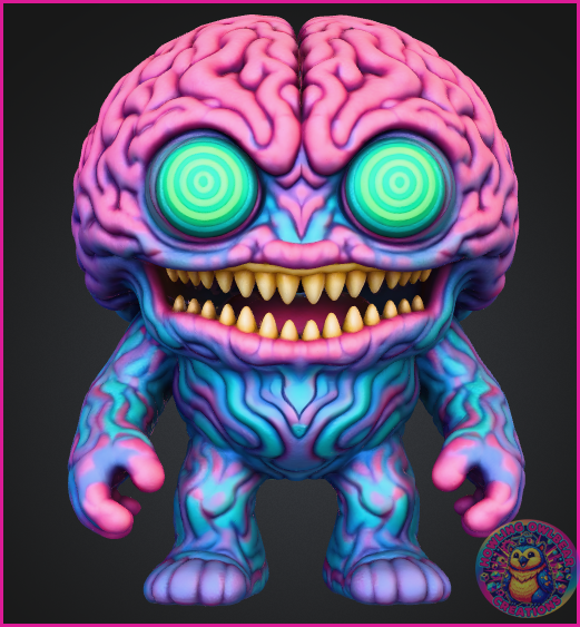 Pinky the Brain - 50 mm - 3d Printed. Unpainted. Original Design!