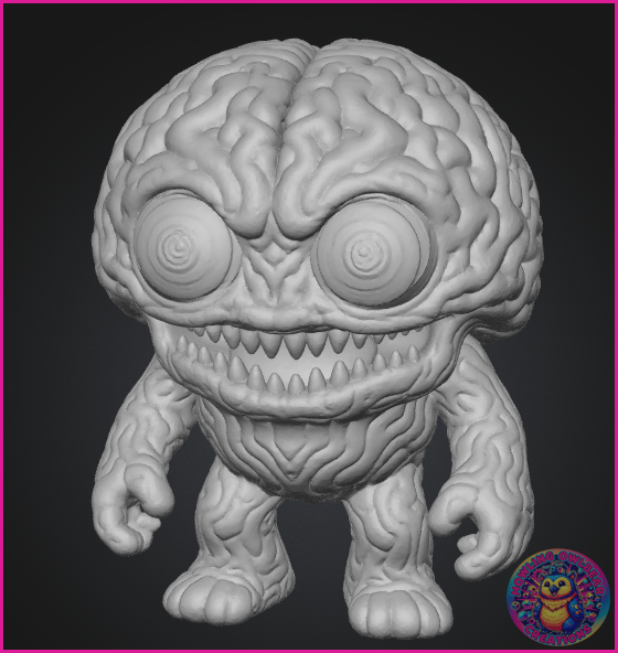 Pinky the Brain - 50 mm - 3d Printed. Unpainted. Original Design!