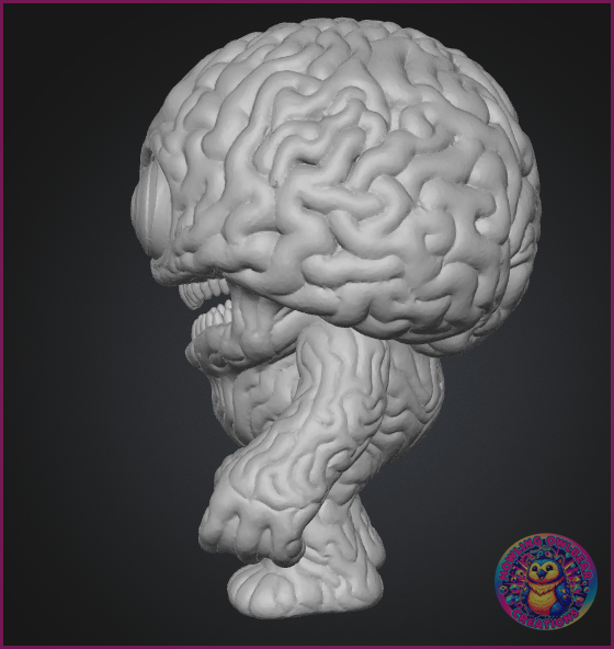 Pinky the Brain - 50 mm - 3d Printed. Unpainted. Original Design!