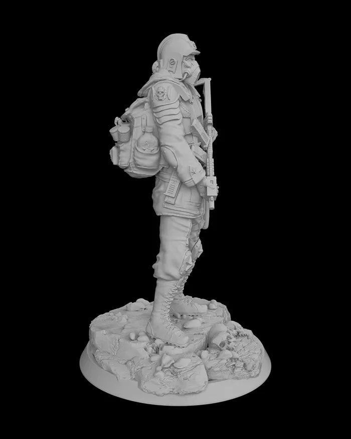 SOLDIER TROOPER  - Science Fiction - Human - 32mm - Unpainted