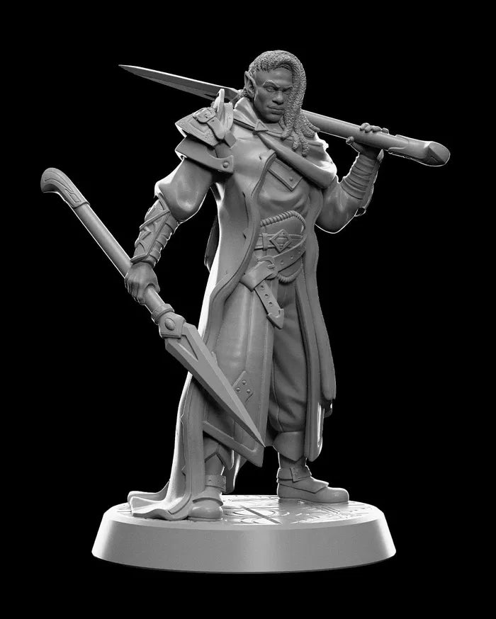 Varyth - Darkelf - Drow - 32mm - Resin - Unpainted
