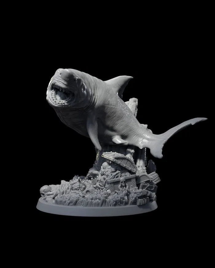 White Shark - 32mm - Resin - Unpainted