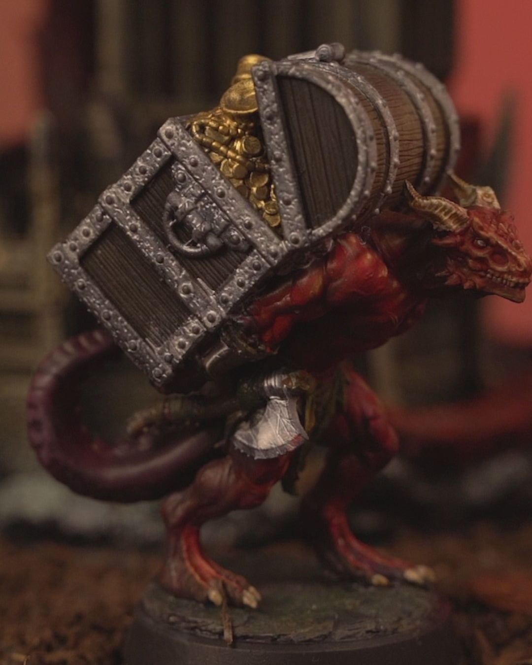 Dragonfolk Carrier - Dragon - 32mm - Unpainted