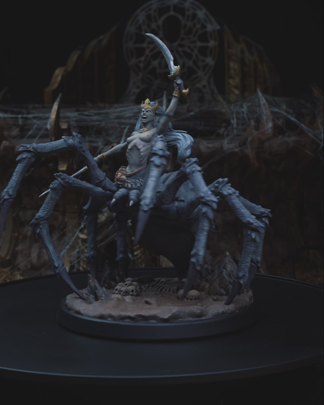 Drice Yelenna - Drider - Spider - Darkelf - 32mm - Resin - Unpainted