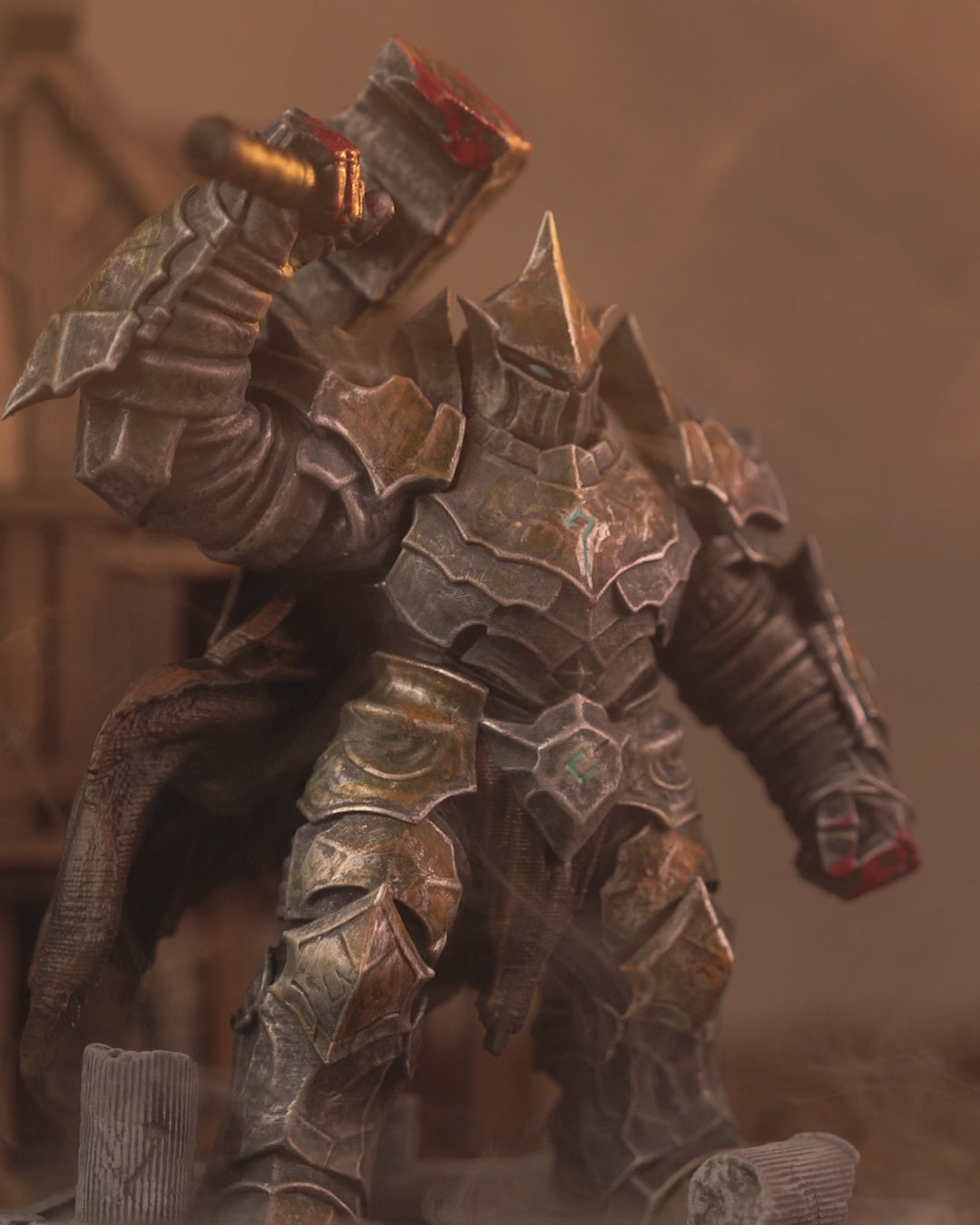 Warden Golem  Painted model - 32mm - Unpainted