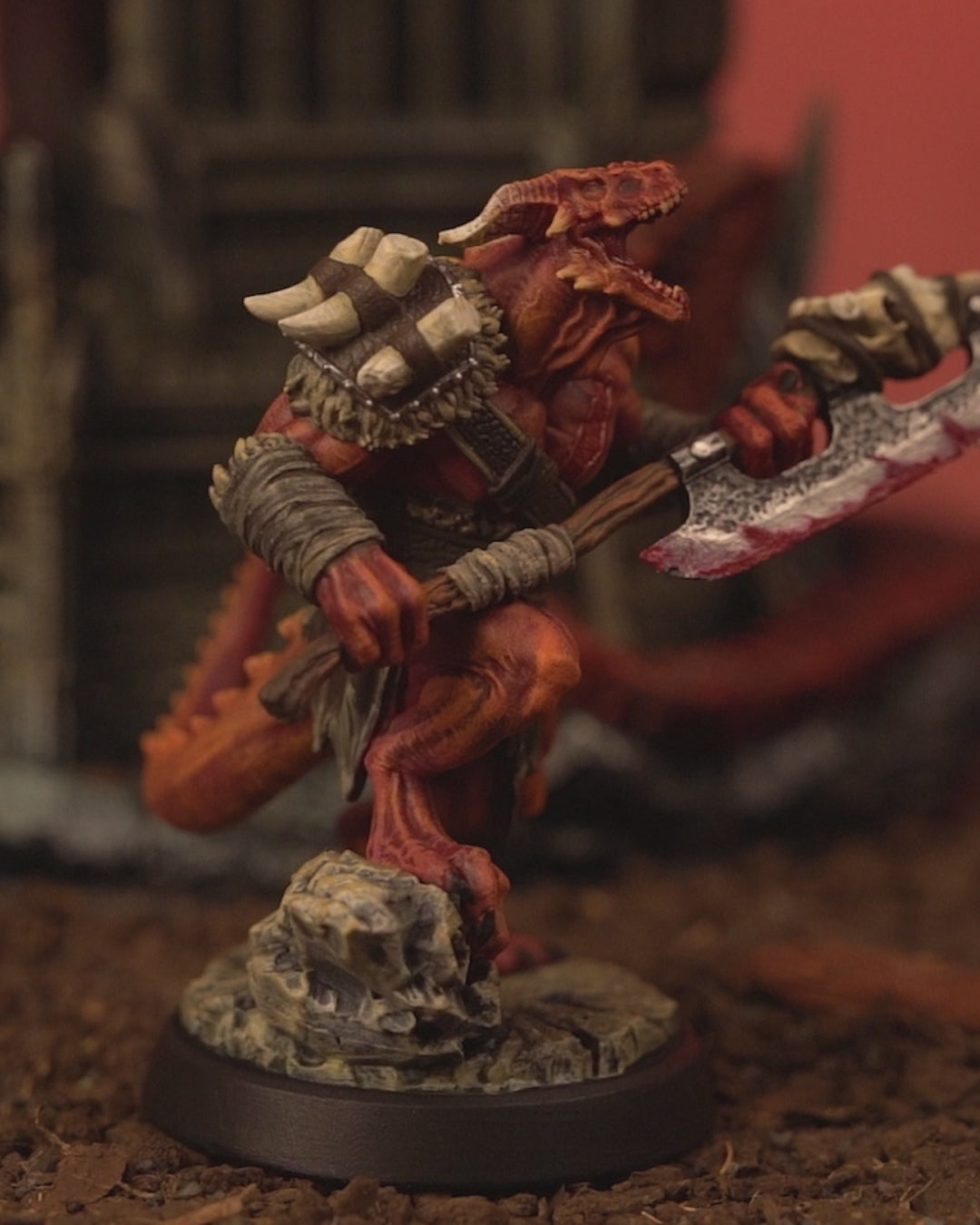 Dragonfolk Warrior - Dragon - 32mm - Unpainted