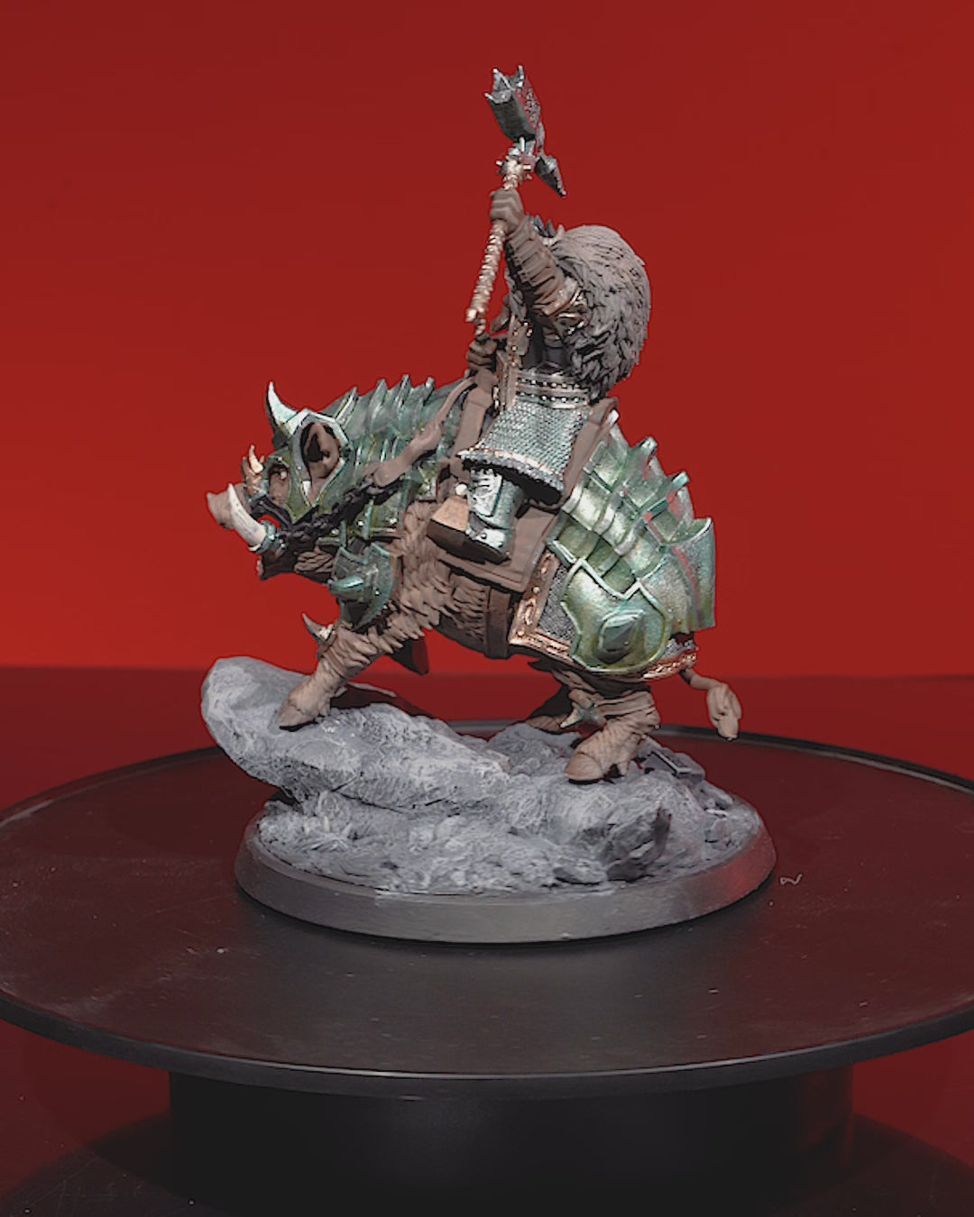 Dwarven Rider - 32mm - Resin - Unpainted