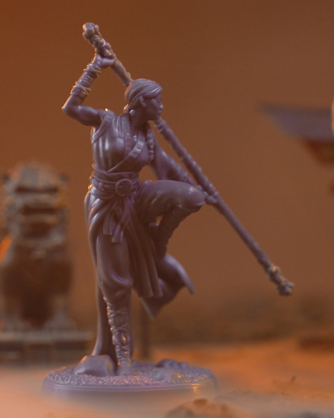 Ayumi, The Enlightened Guide - Human Monk Female 32mm Unpainted