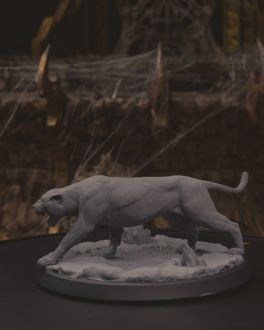 Paws - Large Cat - Animal - 32mm - Resin - Unpainted